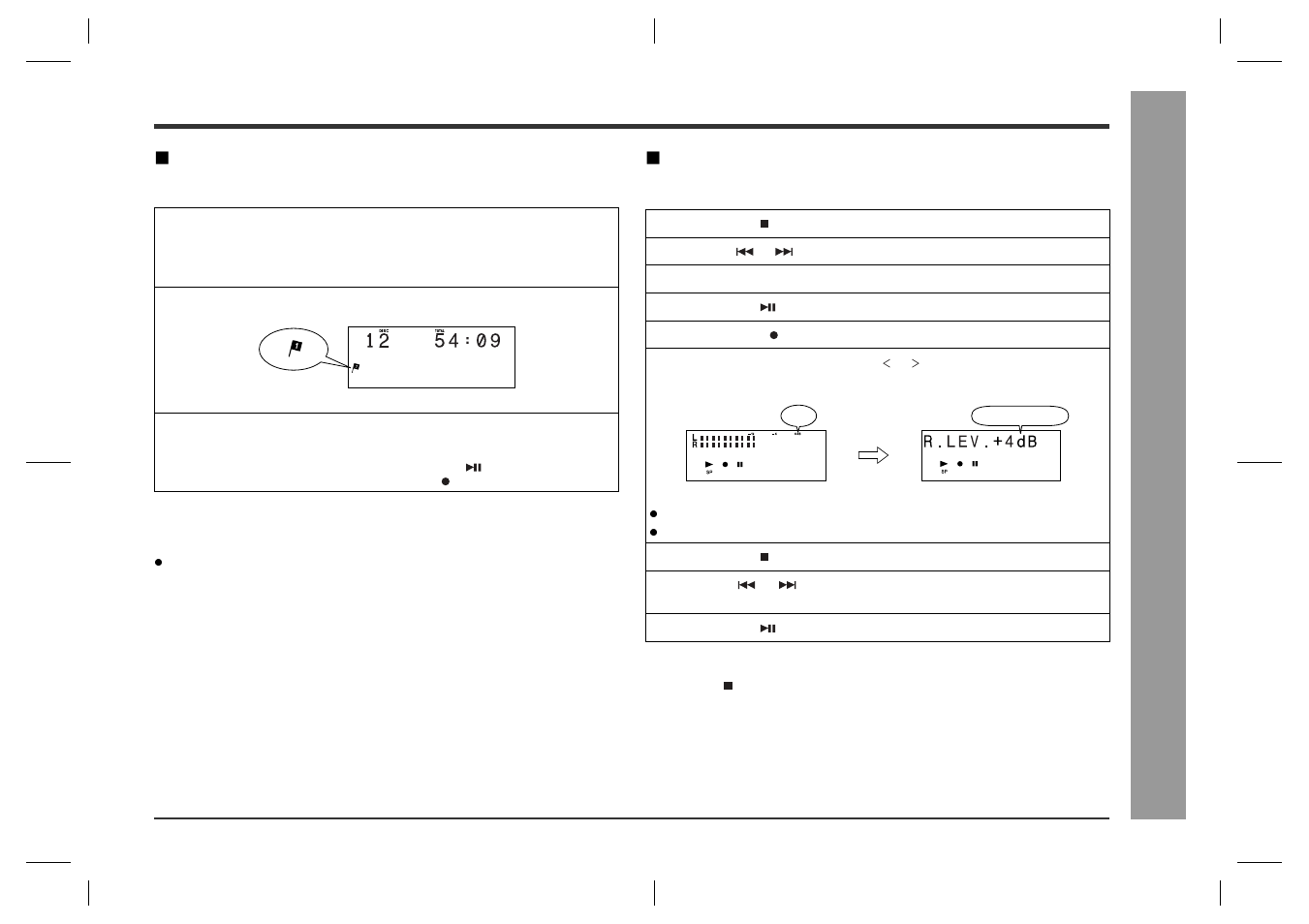 Md reco rd ing, Adjusting the recording level | Sharp SD-CX1H User Manual | Page 39 / 64