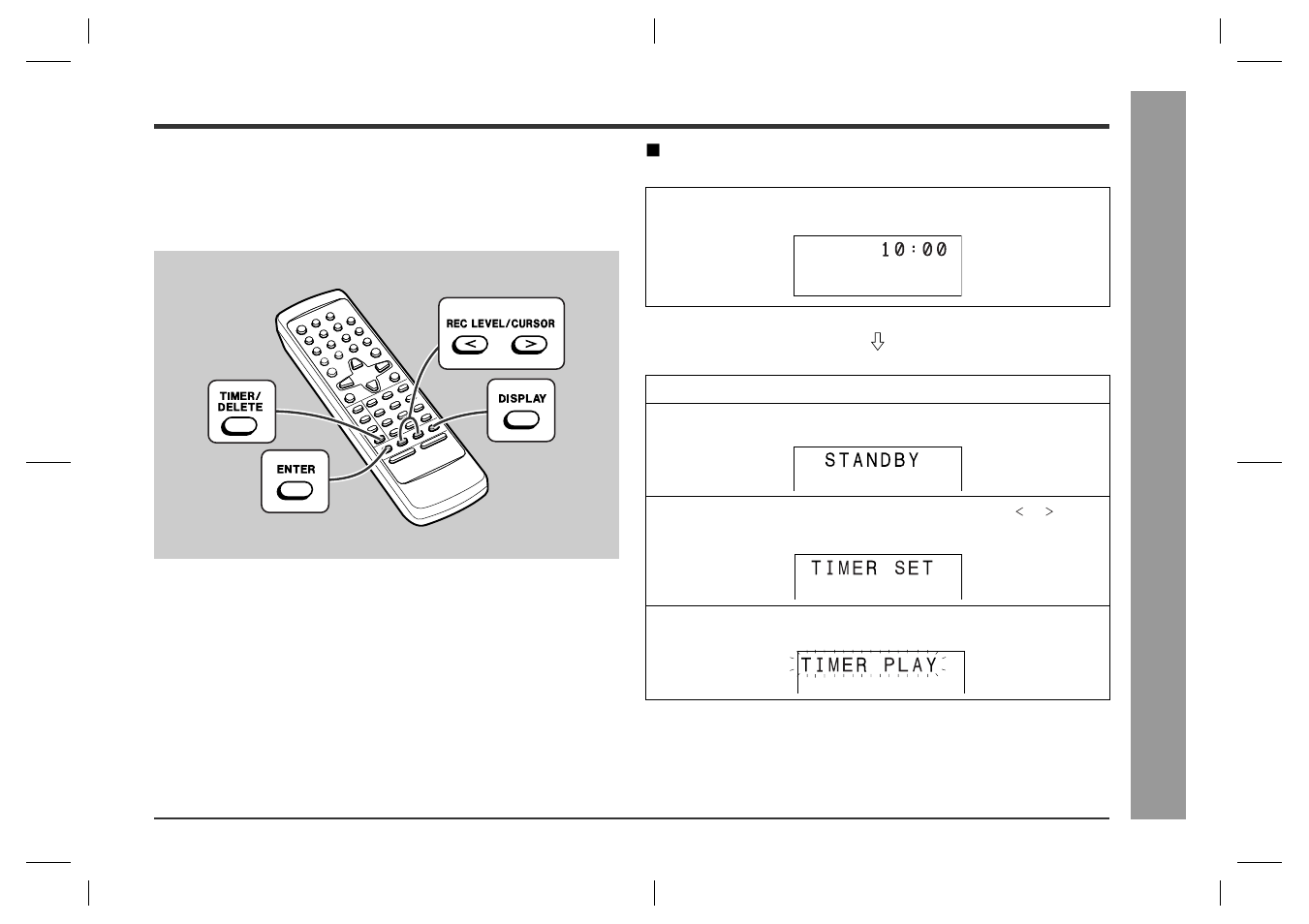 Timer and sleep operation, Ad v a nced fe atur es | Sharp SD-CX1H User Manual | Page 49 / 64