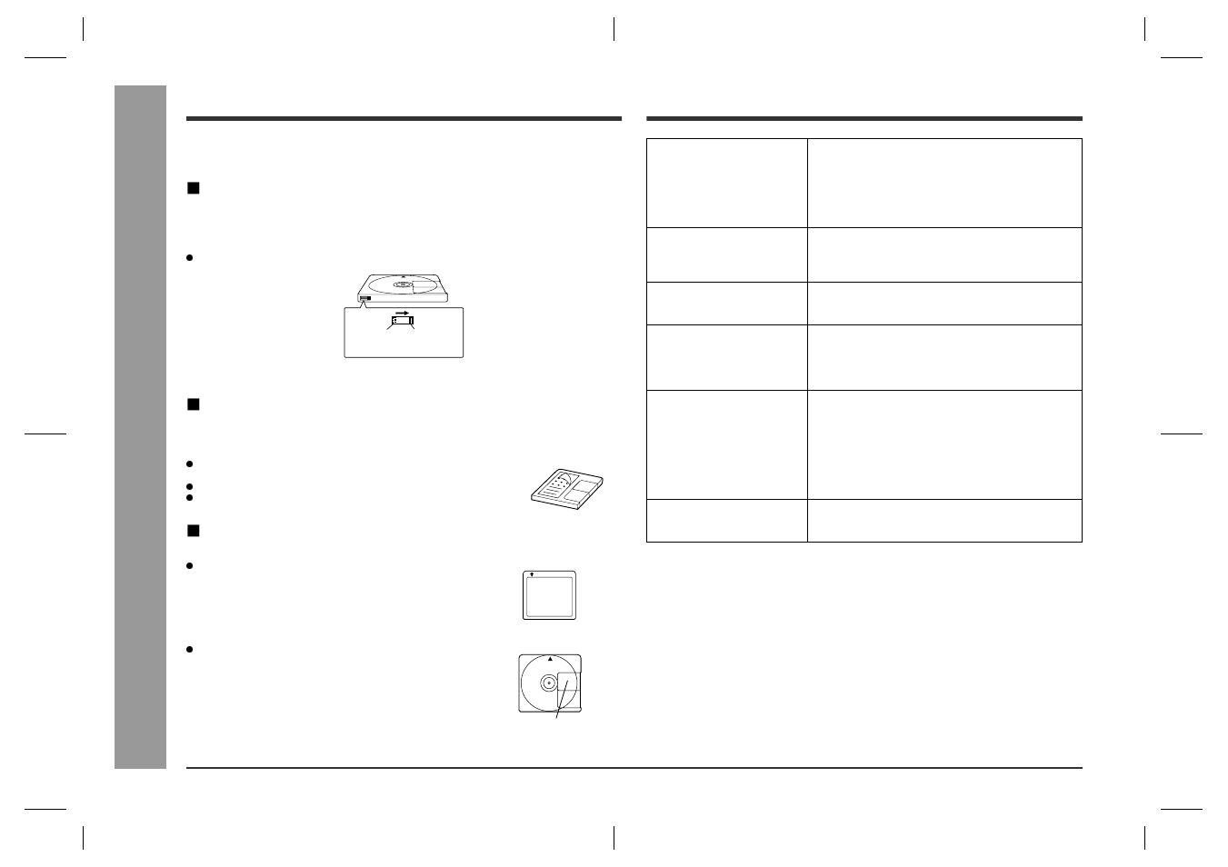 What is a minidisc, Minidisc system limitations, Refere nc es | Helpful tip when attaching a label, Types of discs | Sharp SD-CX1H User Manual | Page 56 / 64