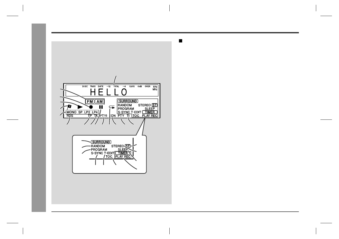 Ge ne ral inf o rma tion, Controls and indicators (continued) | Sharp SD-CX1H User Manual | Page 8 / 64