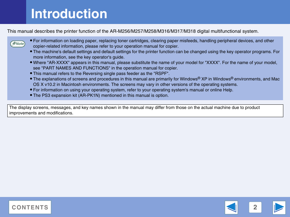 Introduction | Sharp AR-M257 User Manual | Page 178 / 302