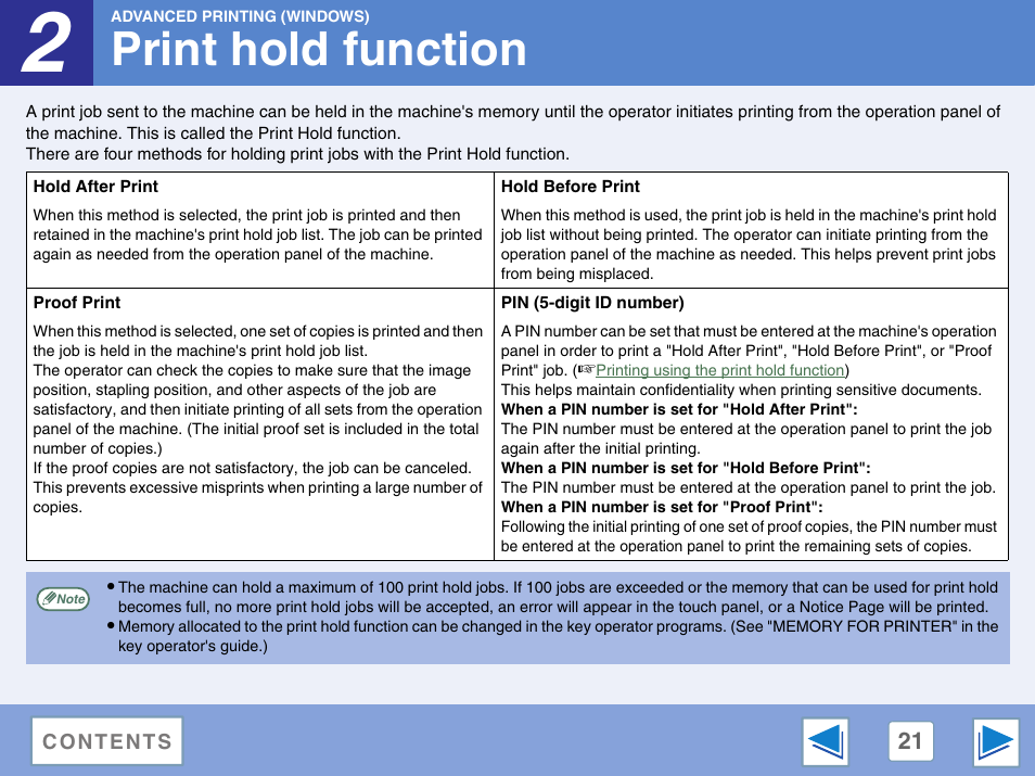 Print hold function, 2 advanced printing (windows) | Sharp AR-M257 User Manual | Page 197 / 302