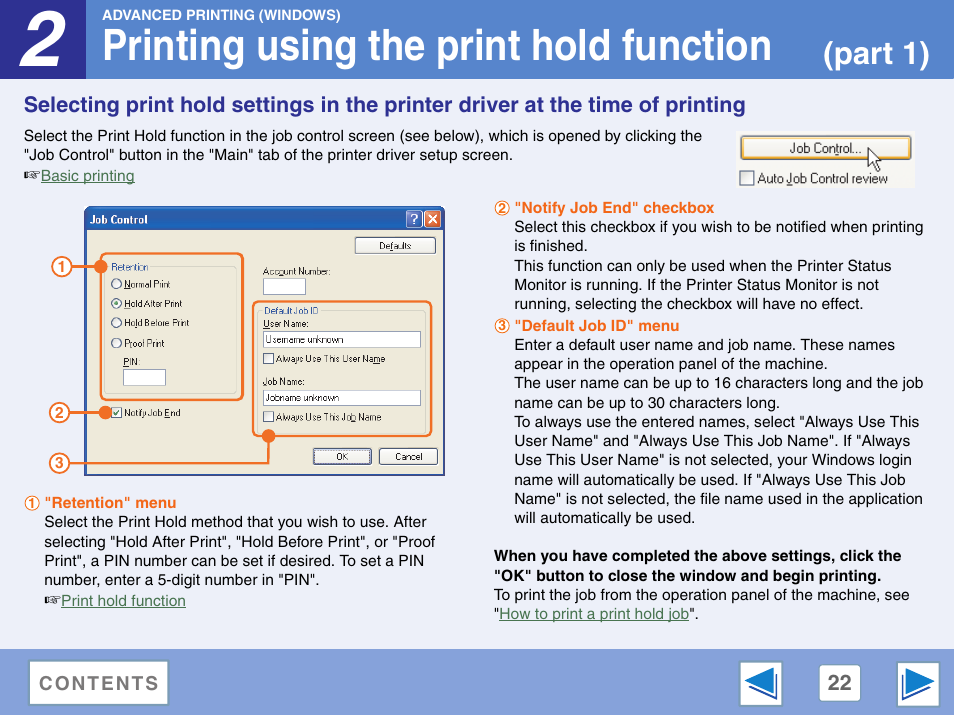 Printing using the print hold function, Part 1) | Sharp AR-M257 User Manual | Page 198 / 302