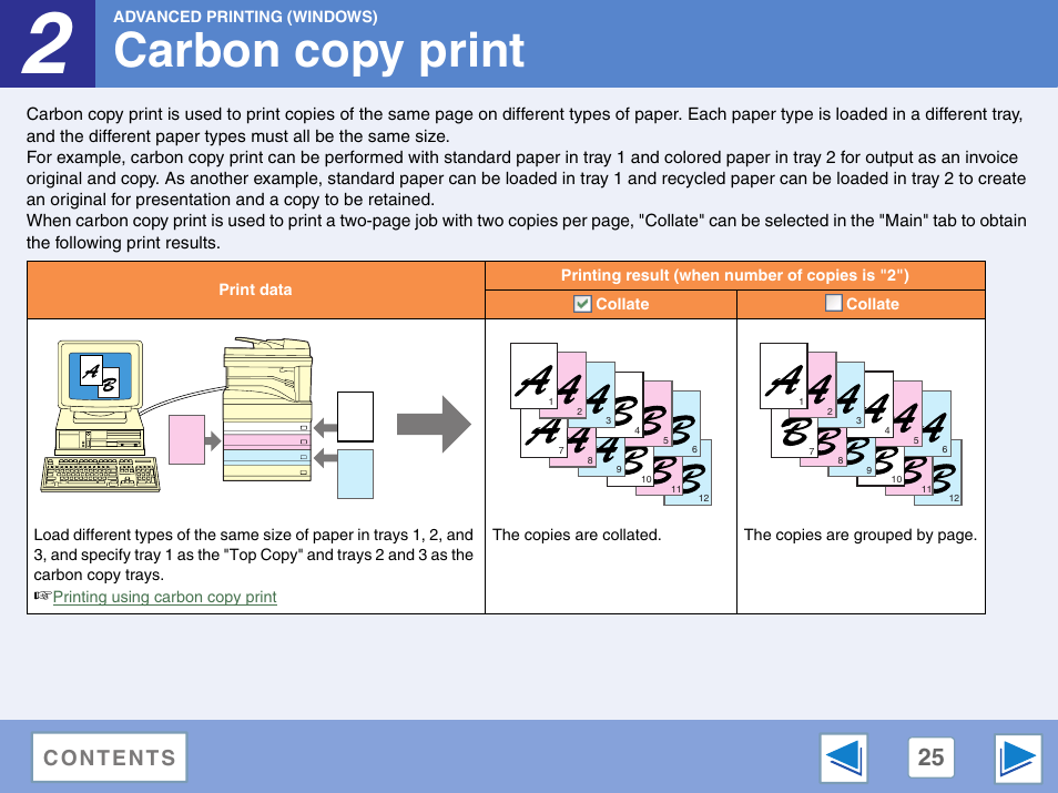 Carbon copy print | Sharp AR-M257 User Manual | Page 201 / 302