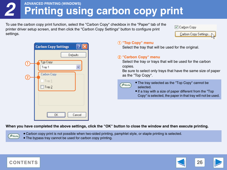 Printing using carbon copy print | Sharp AR-M257 User Manual | Page 202 / 302