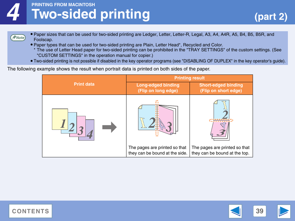 Two-sided printing, Part 2) | Sharp AR-M257 User Manual | Page 215 / 302