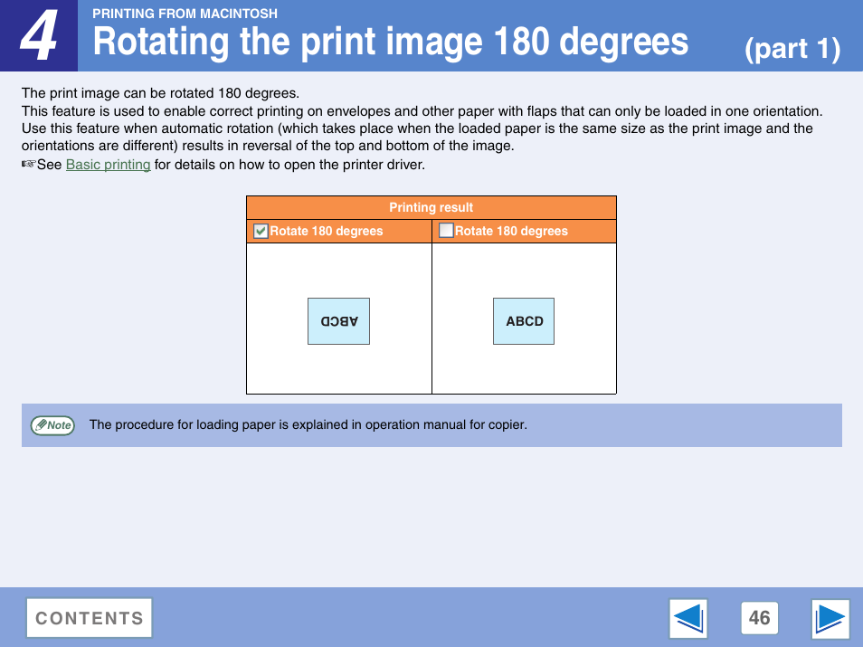 Rotating the print image 180 degrees, Part 1) | Sharp AR-M257 User Manual | Page 222 / 302