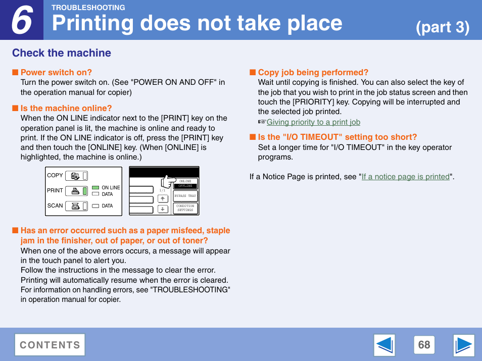 Check the machine, Printing does not take place, Part 3) | Sharp AR-M257 User Manual | Page 244 / 302