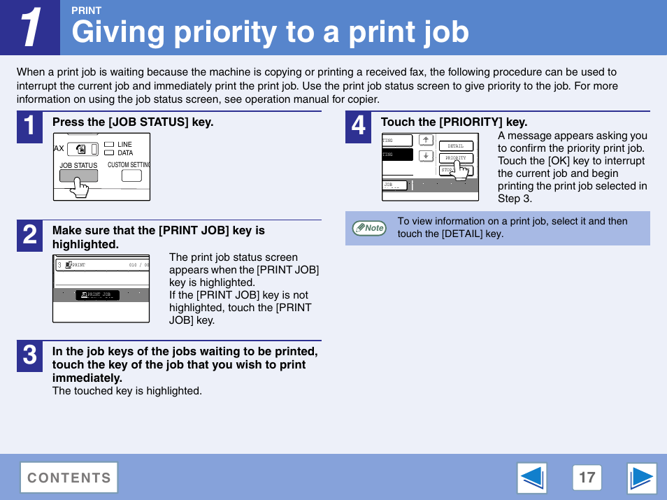 Giving priority to a print job | Sharp AR-M257 User Manual | Page 284 / 302