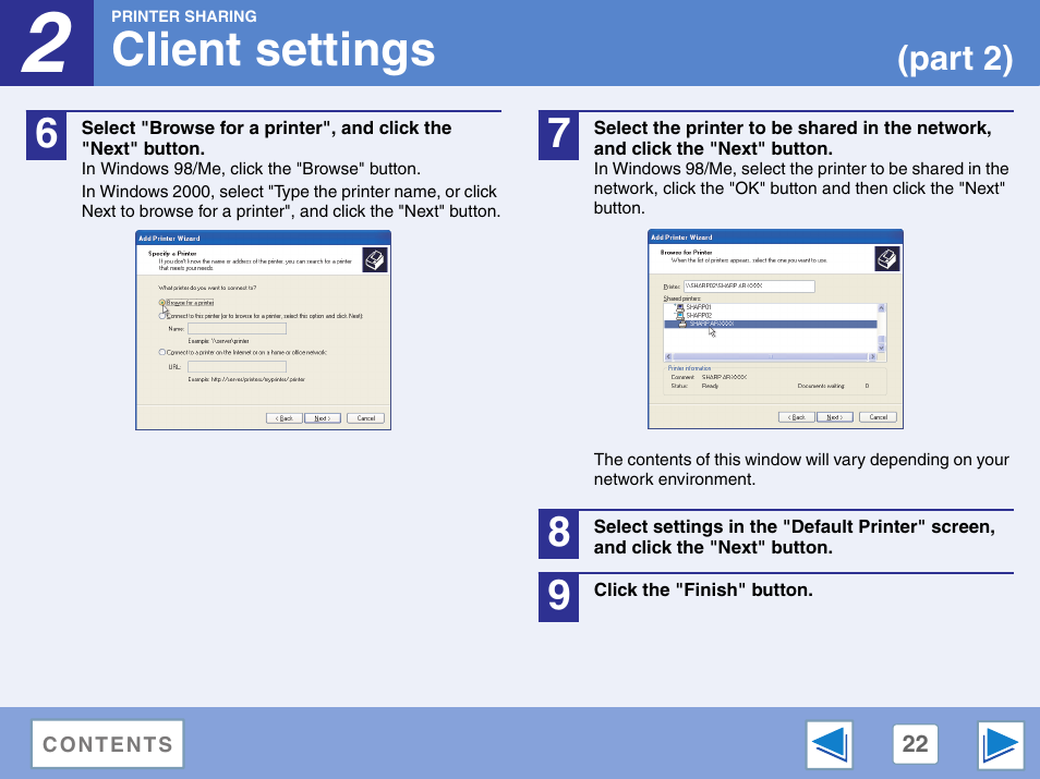 Client settings | Sharp AR-M257 User Manual | Page 289 / 302