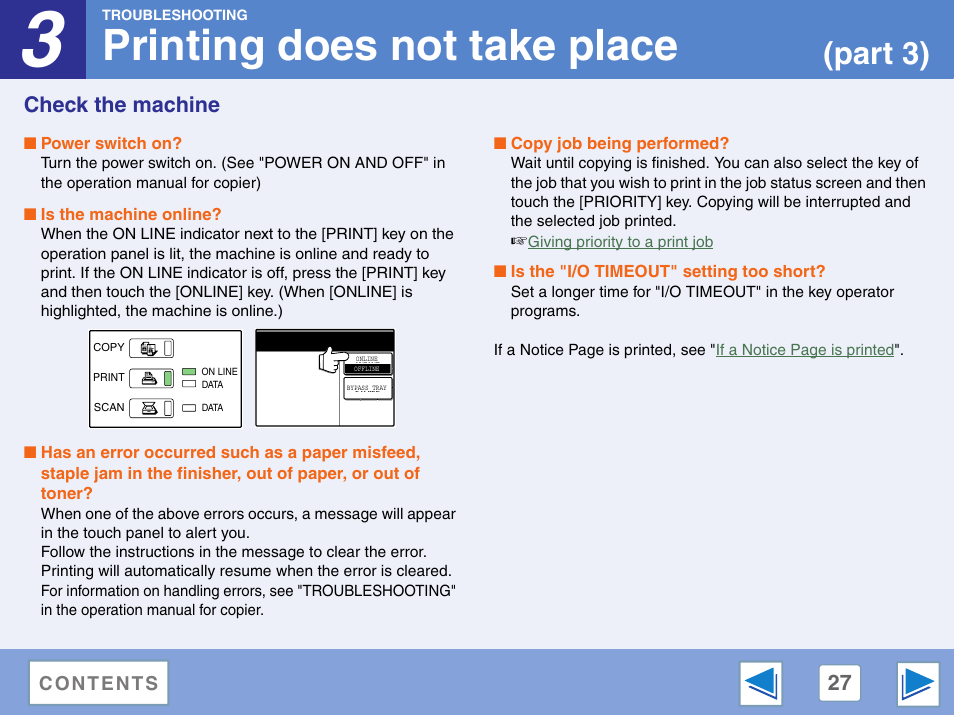 Check the machine, Printing does not take place, Part 3) | Sharp AR-M257 User Manual | Page 294 / 302