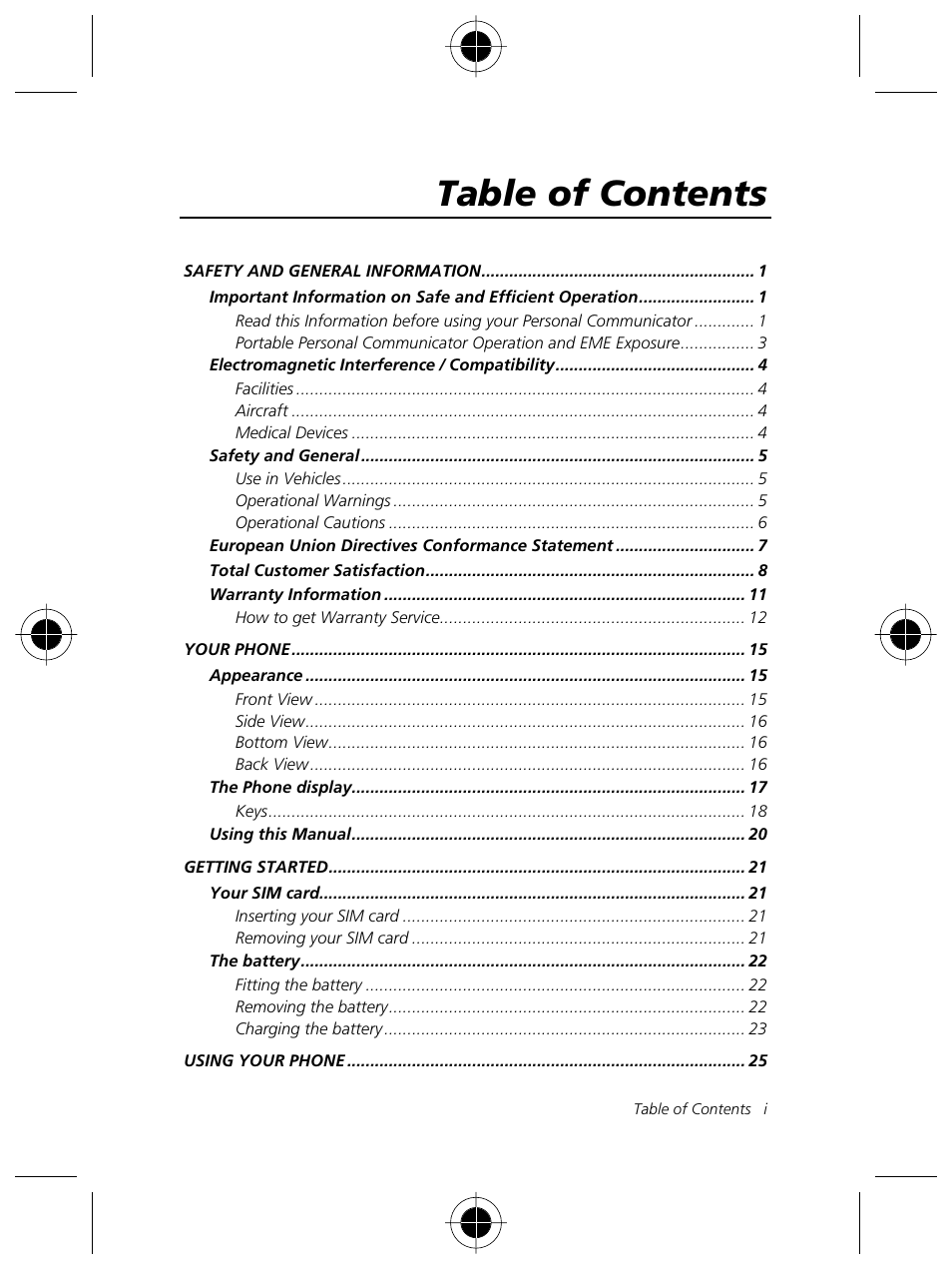 Motorola Talkabout 191 User Manual | 100 pages