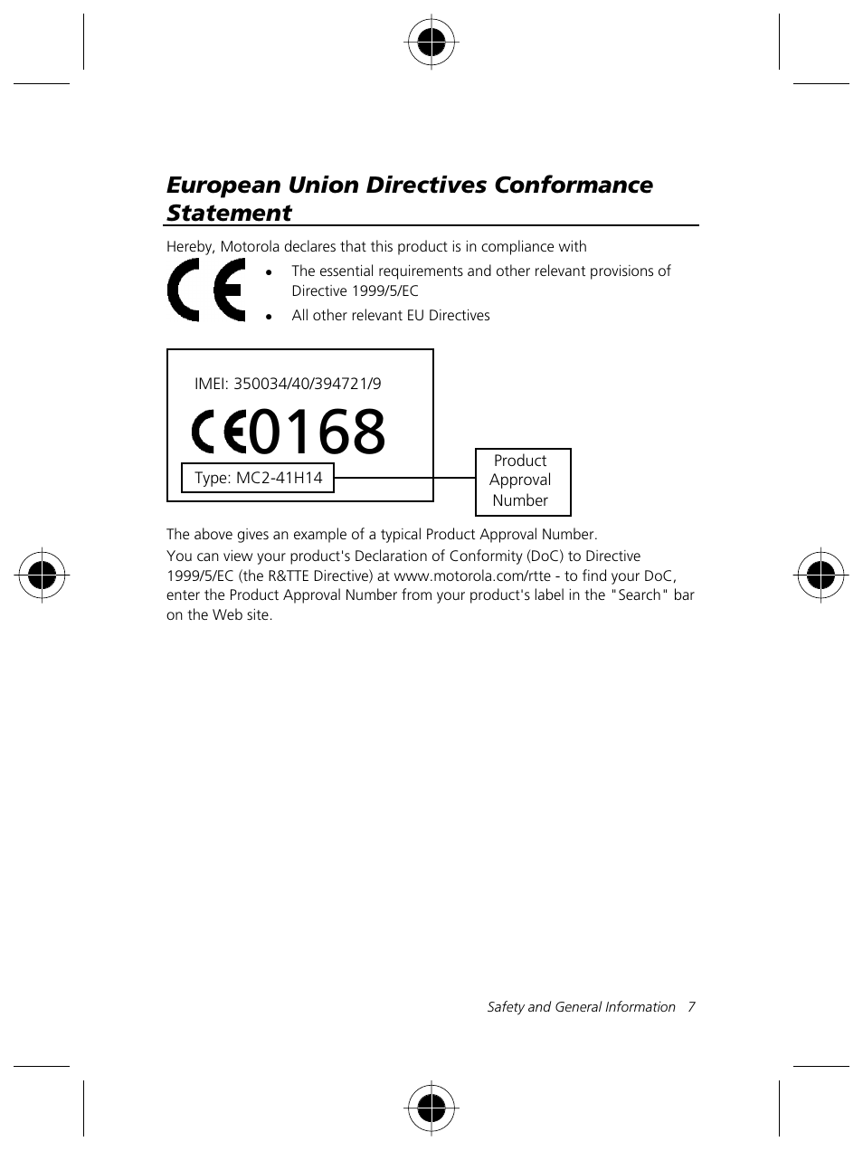 Motorola Talkabout 191 User Manual | Page 13 / 100