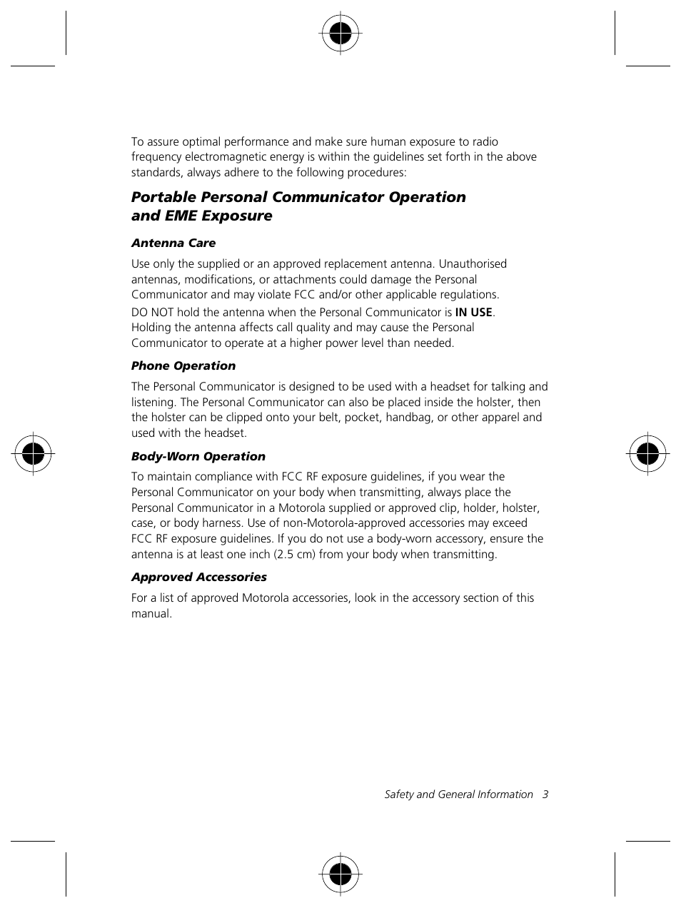 Motorola Talkabout 191 User Manual | Page 9 / 100