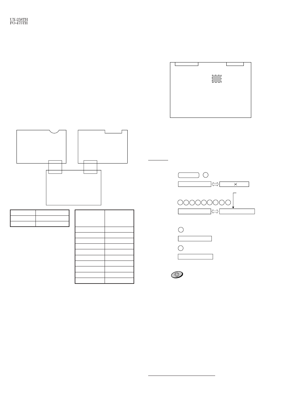 Chapter 2. adjustments, 1] adjustments, General | Output voltage settings, Settings (1) dial mode selector, Ic protectors replacement, 2) contents | Sharp FO-475TH User Manual | Page 10 / 75