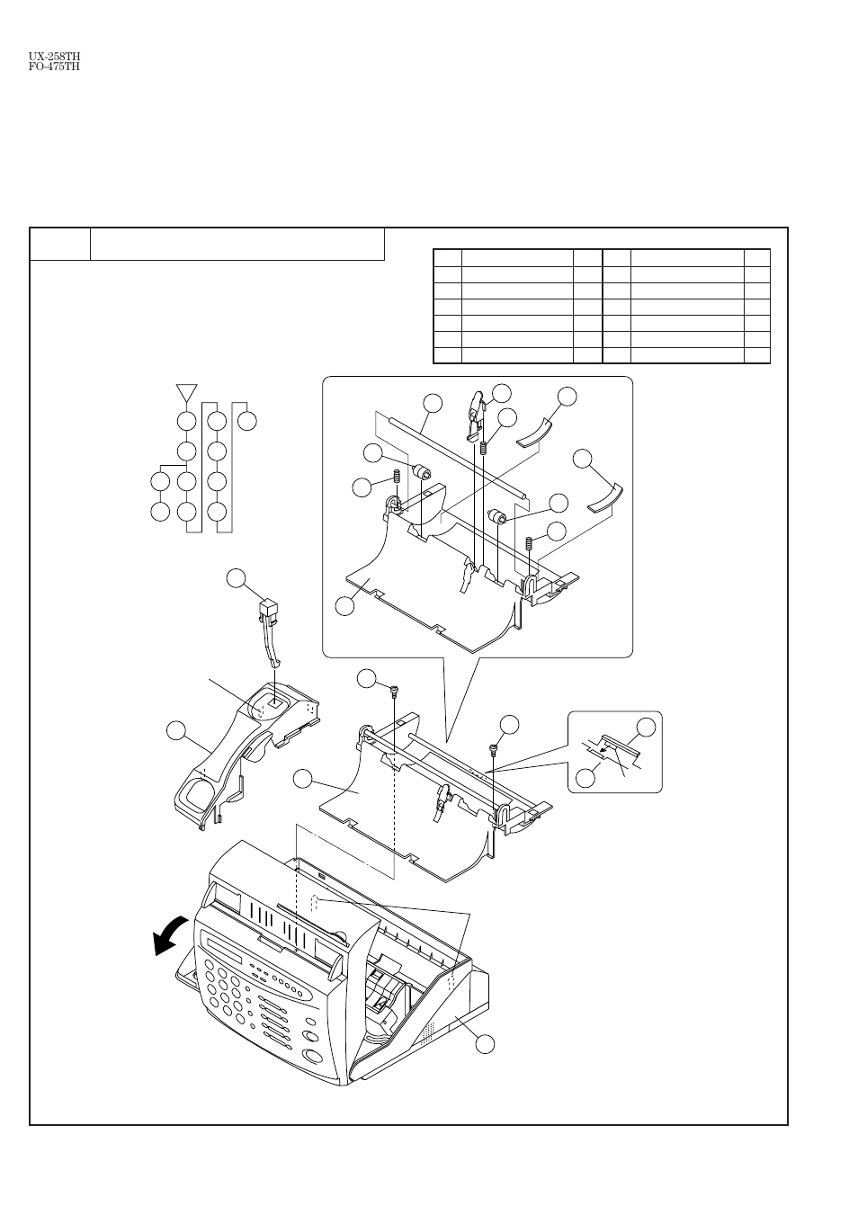 2] disassembly and assembly procedures | Sharp FO-475TH User Manual | Page 30 / 75