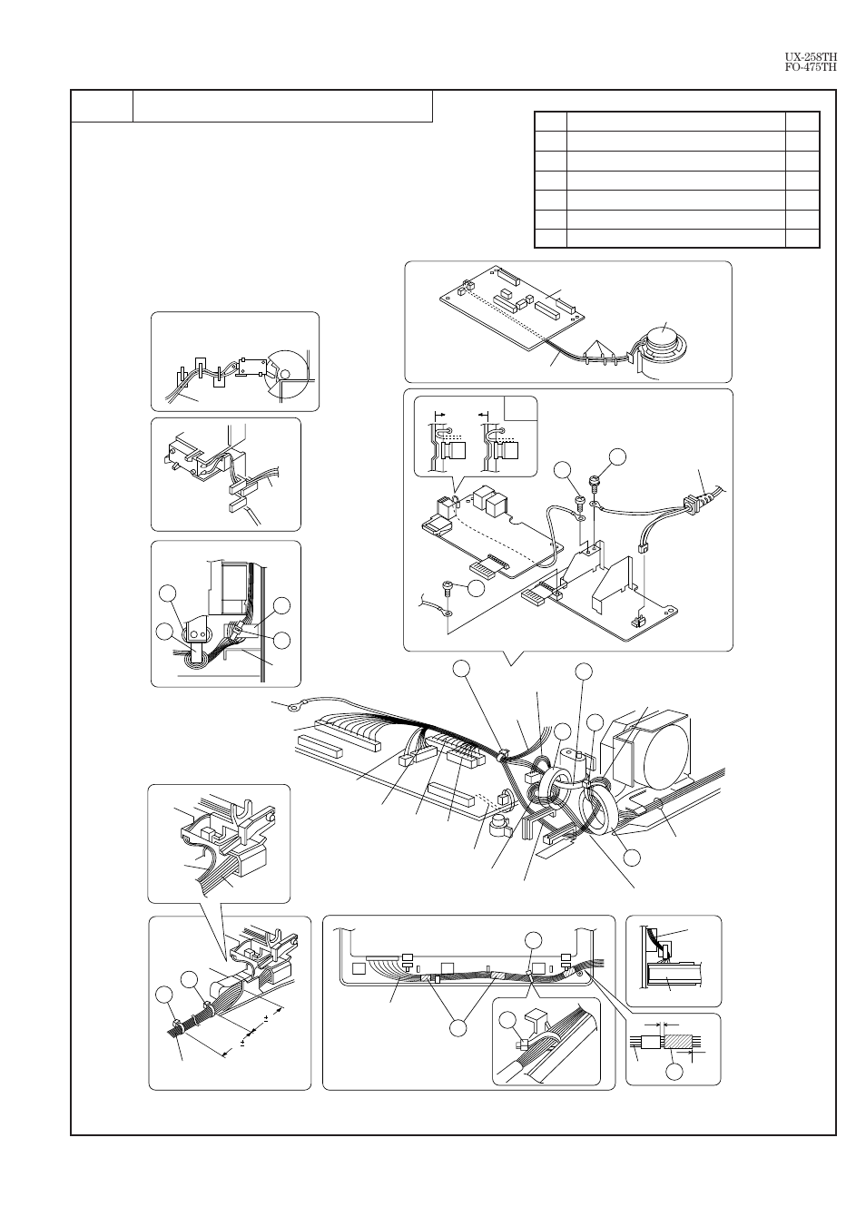 Wire treatment 10 | Sharp FO-475TH User Manual | Page 39 / 75