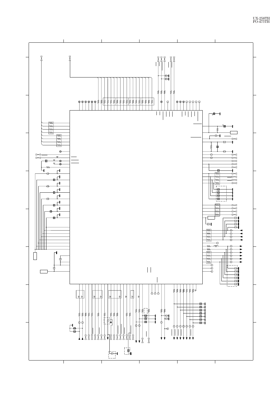 Chapter 6. circuit schematics and parts layout, 1] control pwb circuit 1/6 main control block, Ic2 fc200 | Sharp FO-475TH User Manual | Page 54 / 75