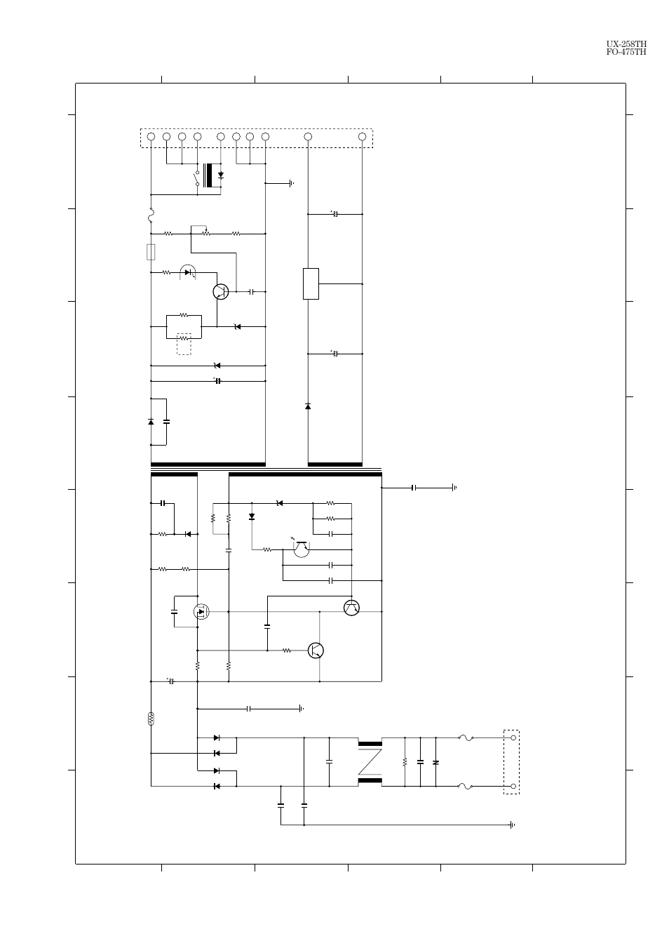 3] power supply pwb circuit | Sharp FO-475TH User Manual | Page 64 / 75