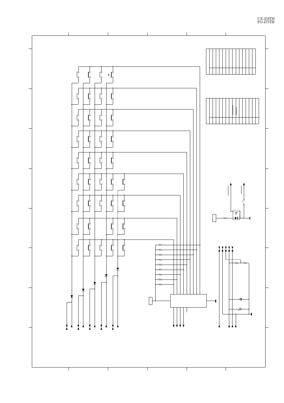 4] operation panel pwb circuit | Sharp FO-475TH User Manual | Page 66 / 75