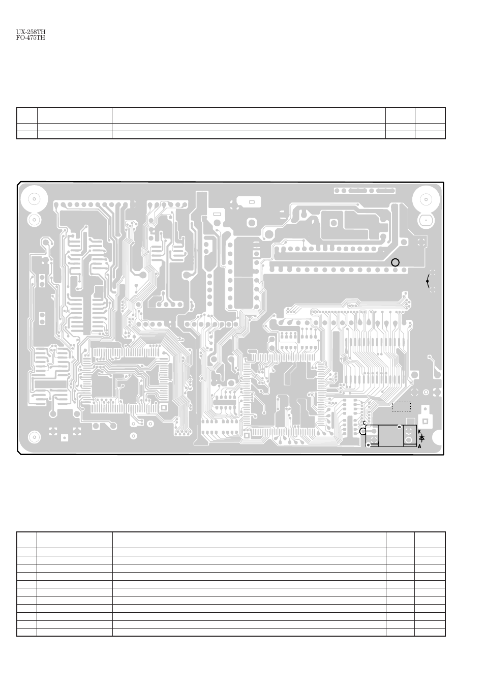 Chapter 8. others, 1] service tools, List relay board unit | Sharp FO-475TH User Manual | Page 69 / 75