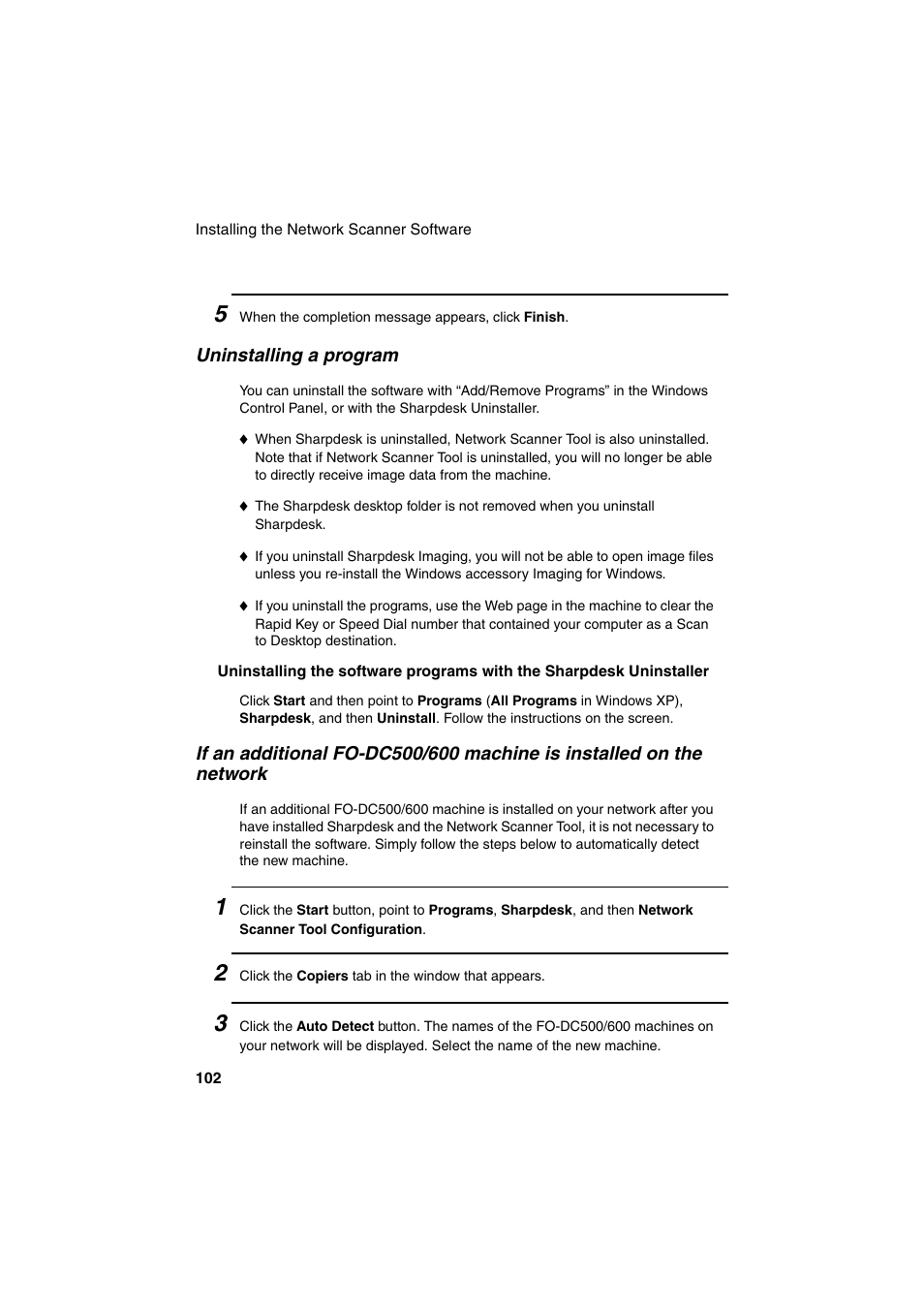 Sharp FO-DC500 User Manual | Page 104 / 236