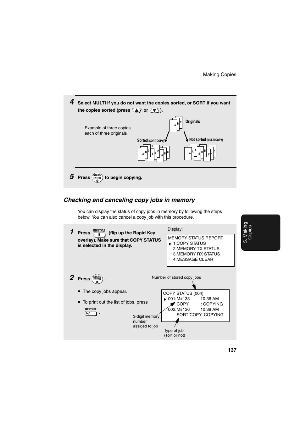 Sharp FO-DC500 User Manual | Page 139 / 236