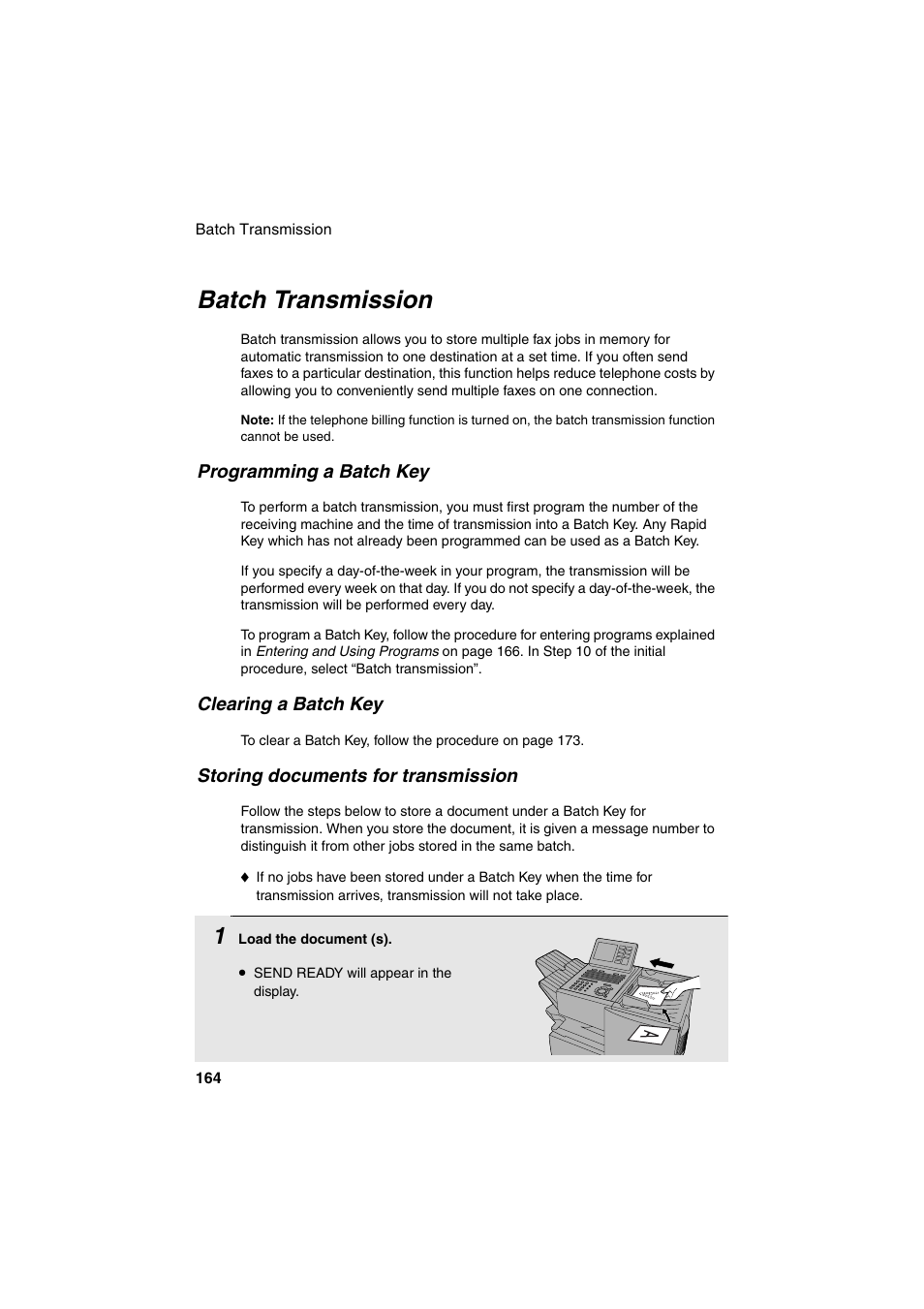 Batch transmission | Sharp FO-DC500 User Manual | Page 166 / 236