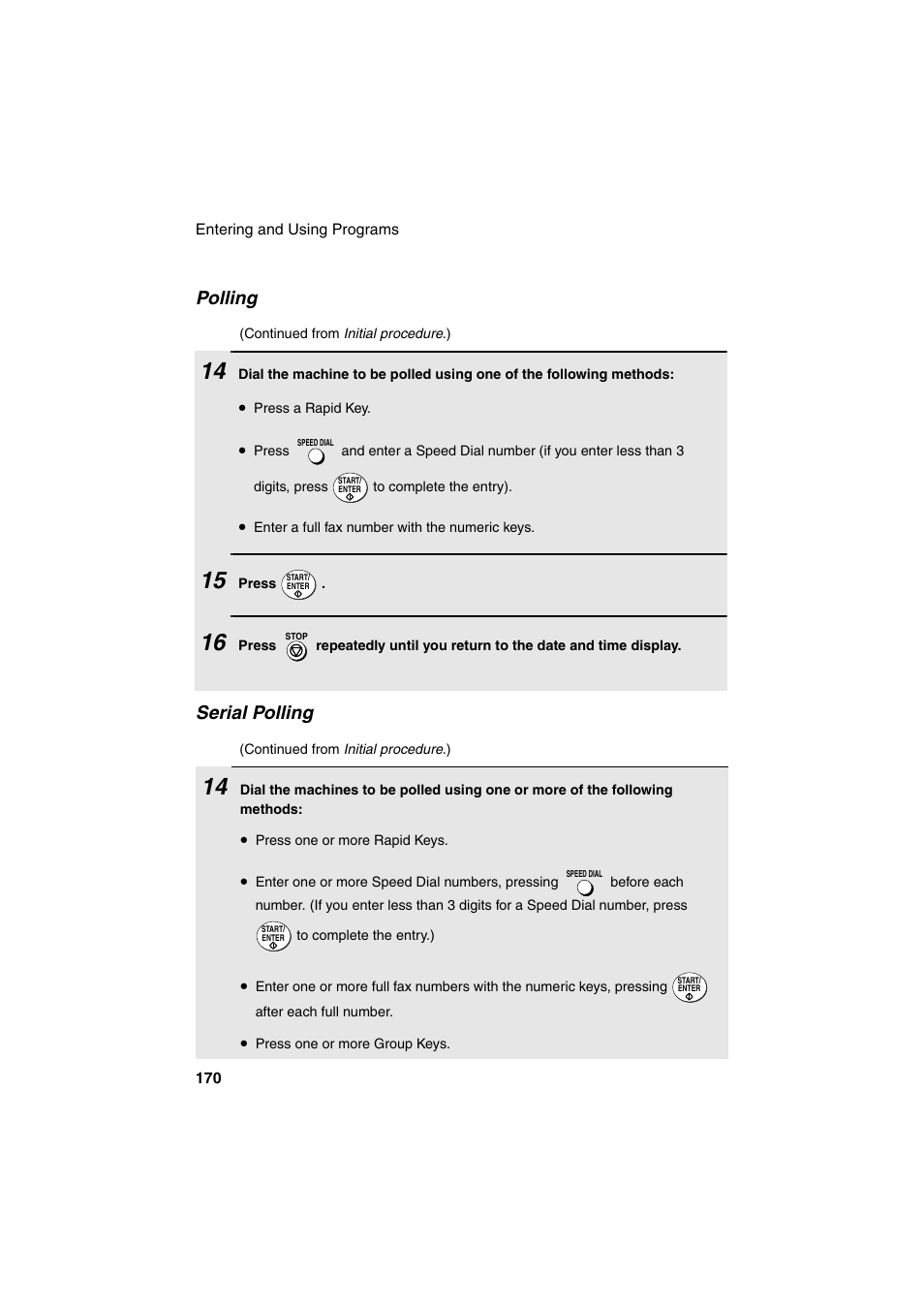 Serial polling, Polling | Sharp FO-DC500 User Manual | Page 172 / 236