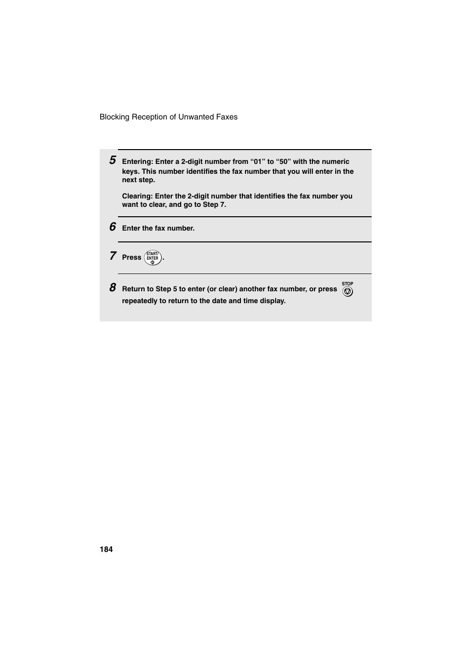 Sharp FO-DC500 User Manual | Page 186 / 236