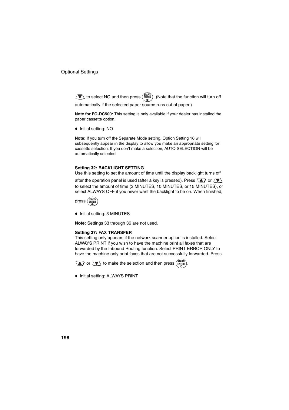 Sharp FO-DC500 User Manual | Page 200 / 236