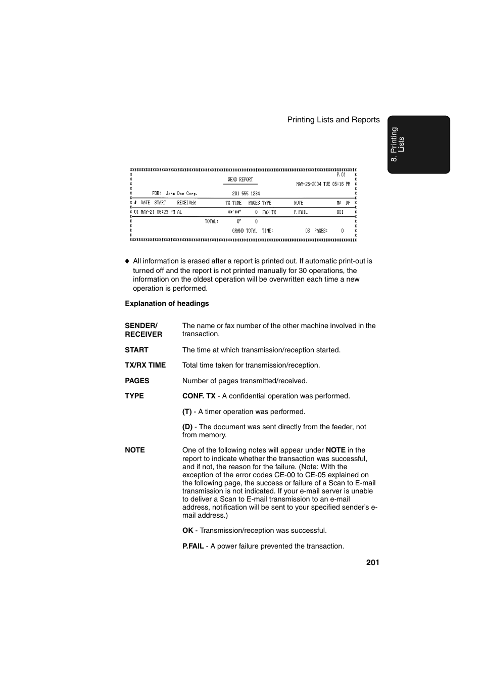 Sharp FO-DC500 User Manual | Page 203 / 236