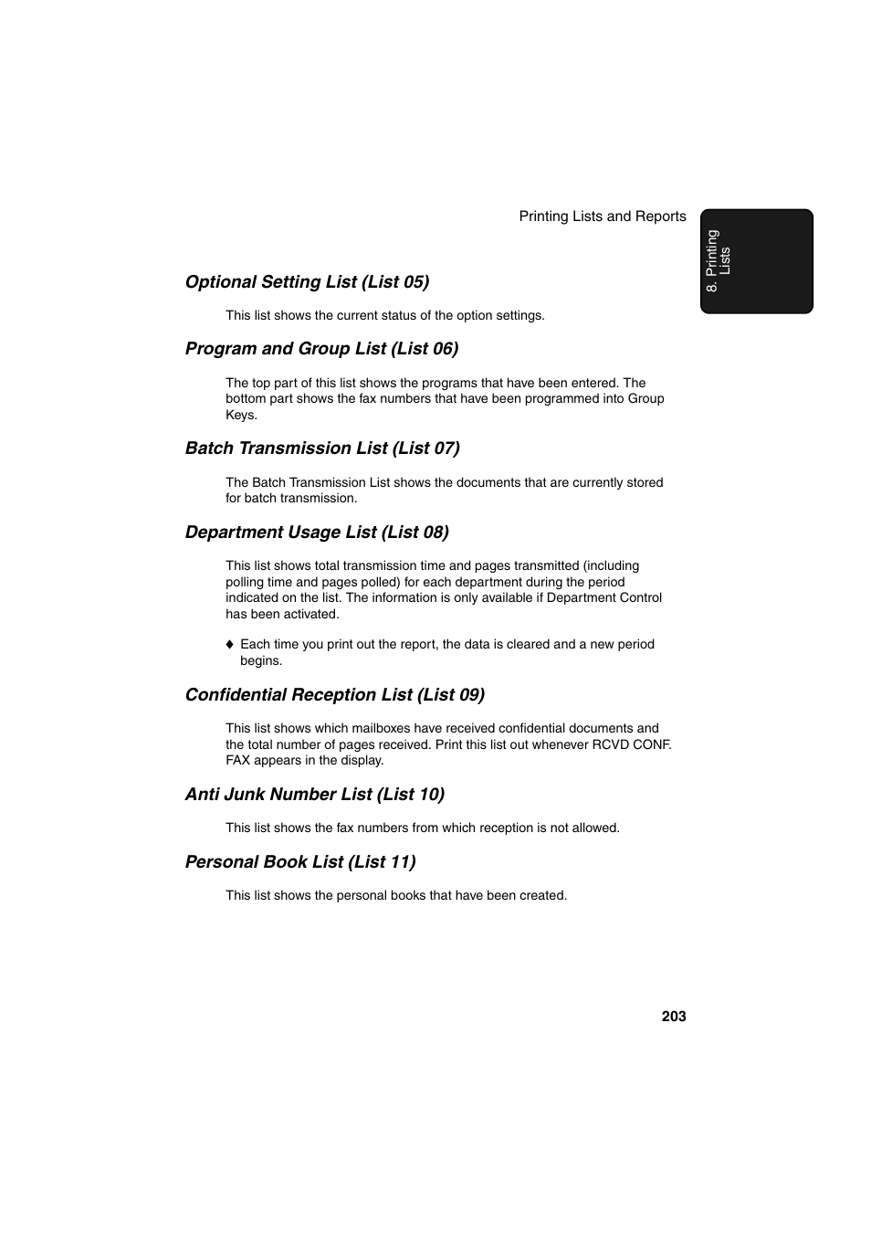 Sharp FO-DC500 User Manual | Page 205 / 236