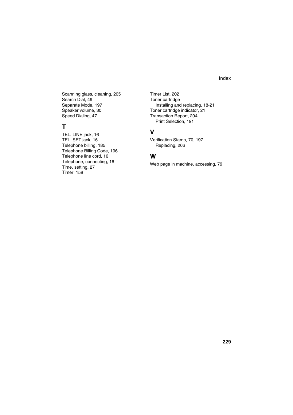 Sharp FO-DC500 User Manual | Page 231 / 236