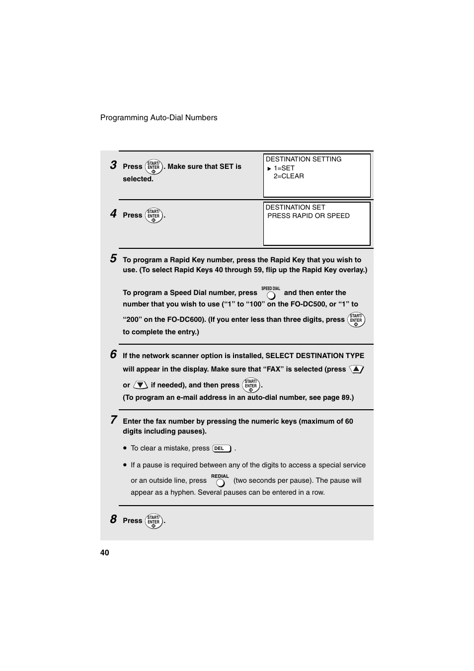 Sharp FO-DC500 User Manual | Page 42 / 236
