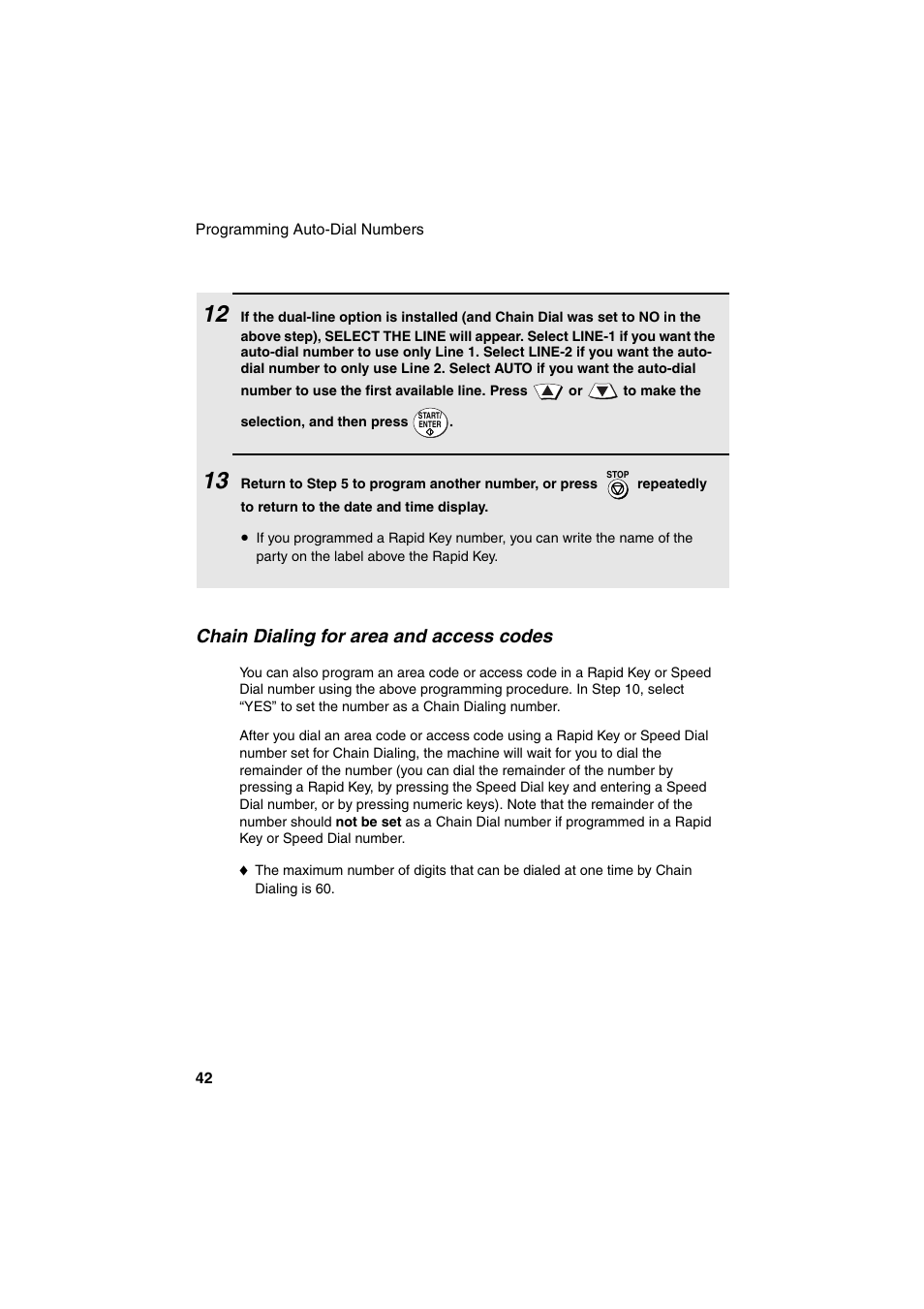 Chain dialing for area and access codes | Sharp FO-DC500 User Manual | Page 44 / 236