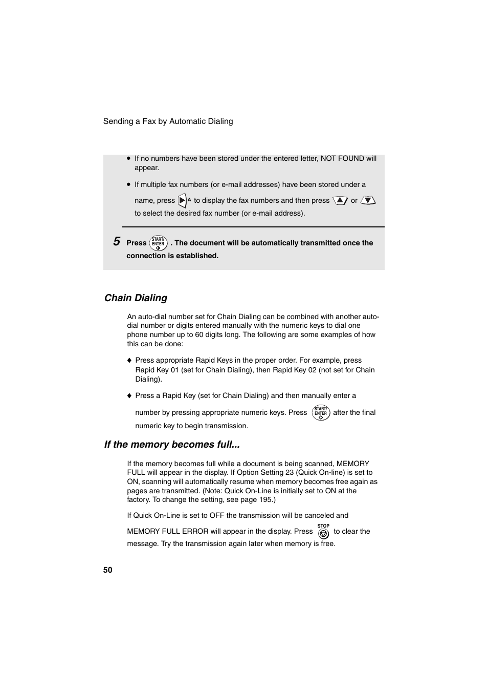 Chain dialing | Sharp FO-DC500 User Manual | Page 52 / 236