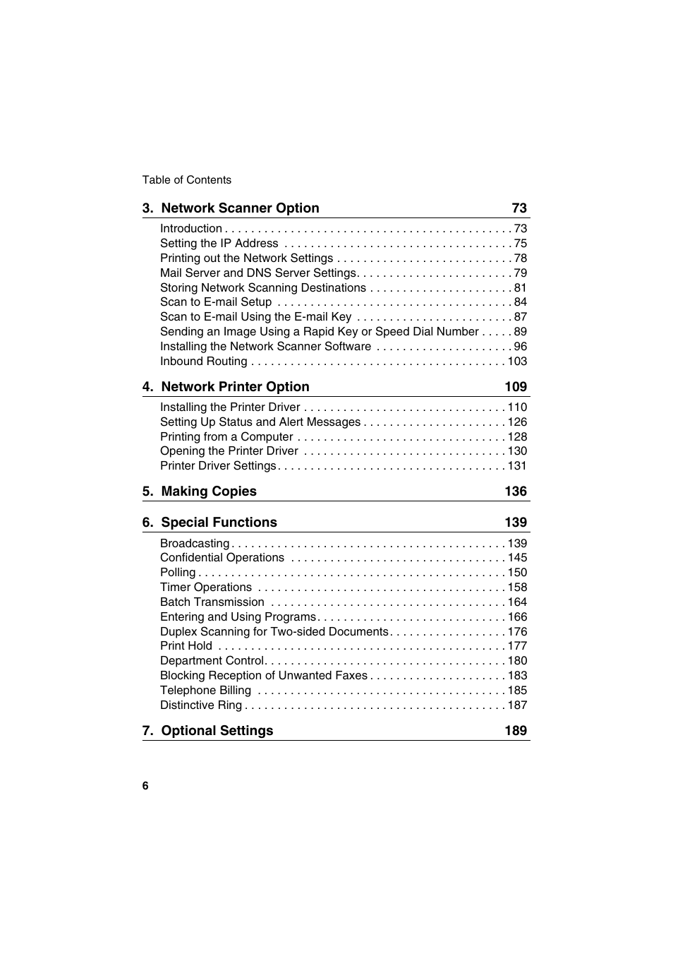 Sharp FO-DC500 User Manual | Page 8 / 236