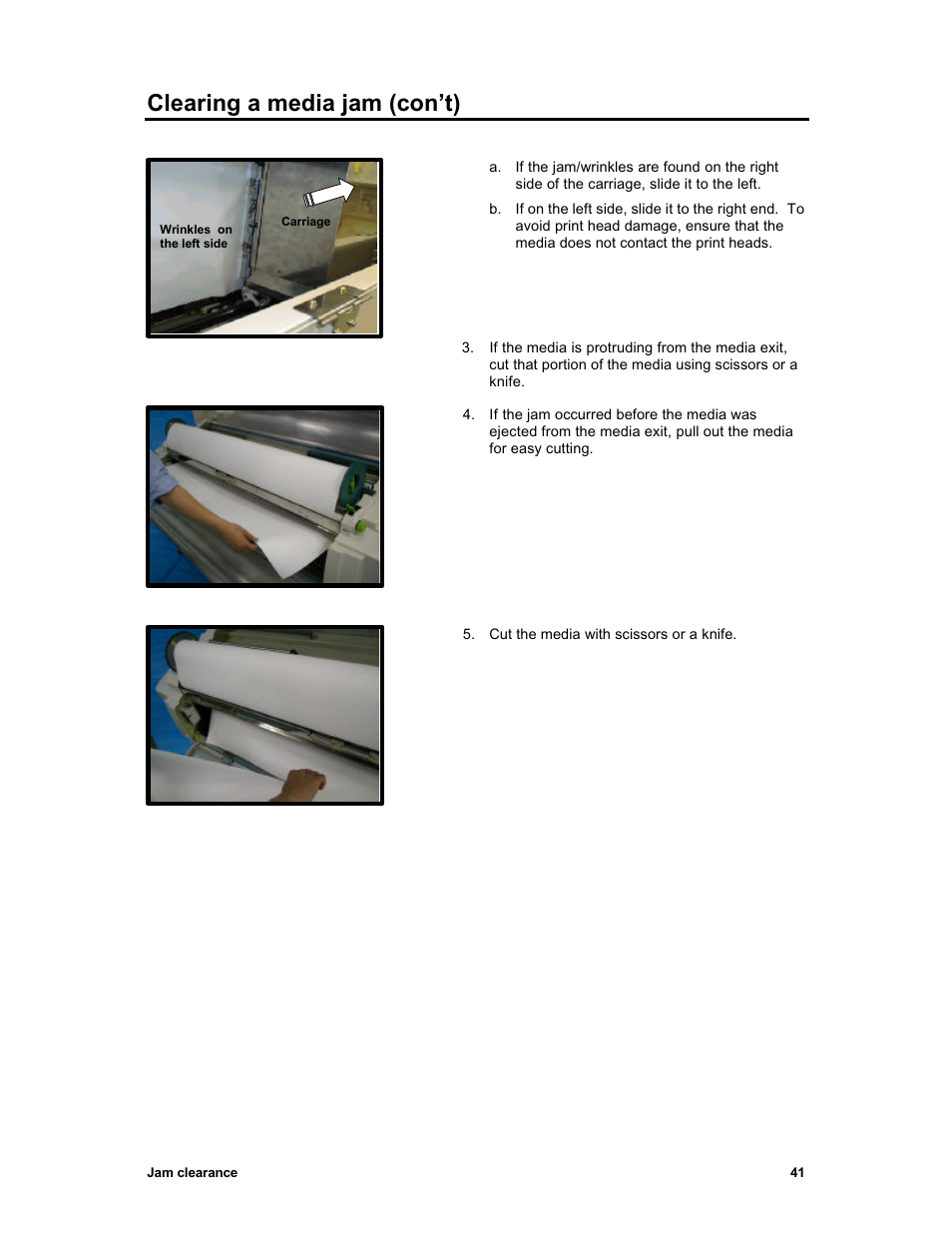 Clearing a media jam (con’t) | Sharp X2 User Manual | Page 53 / 75