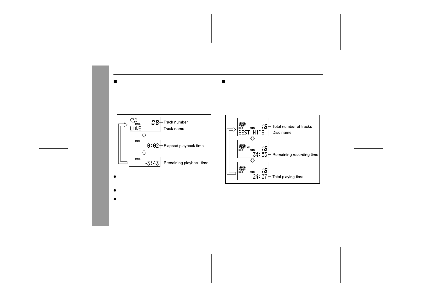 Checking displays, Us efu l fe at ur es | Sharp MD-MT90 User Manual | Page 26 / 48