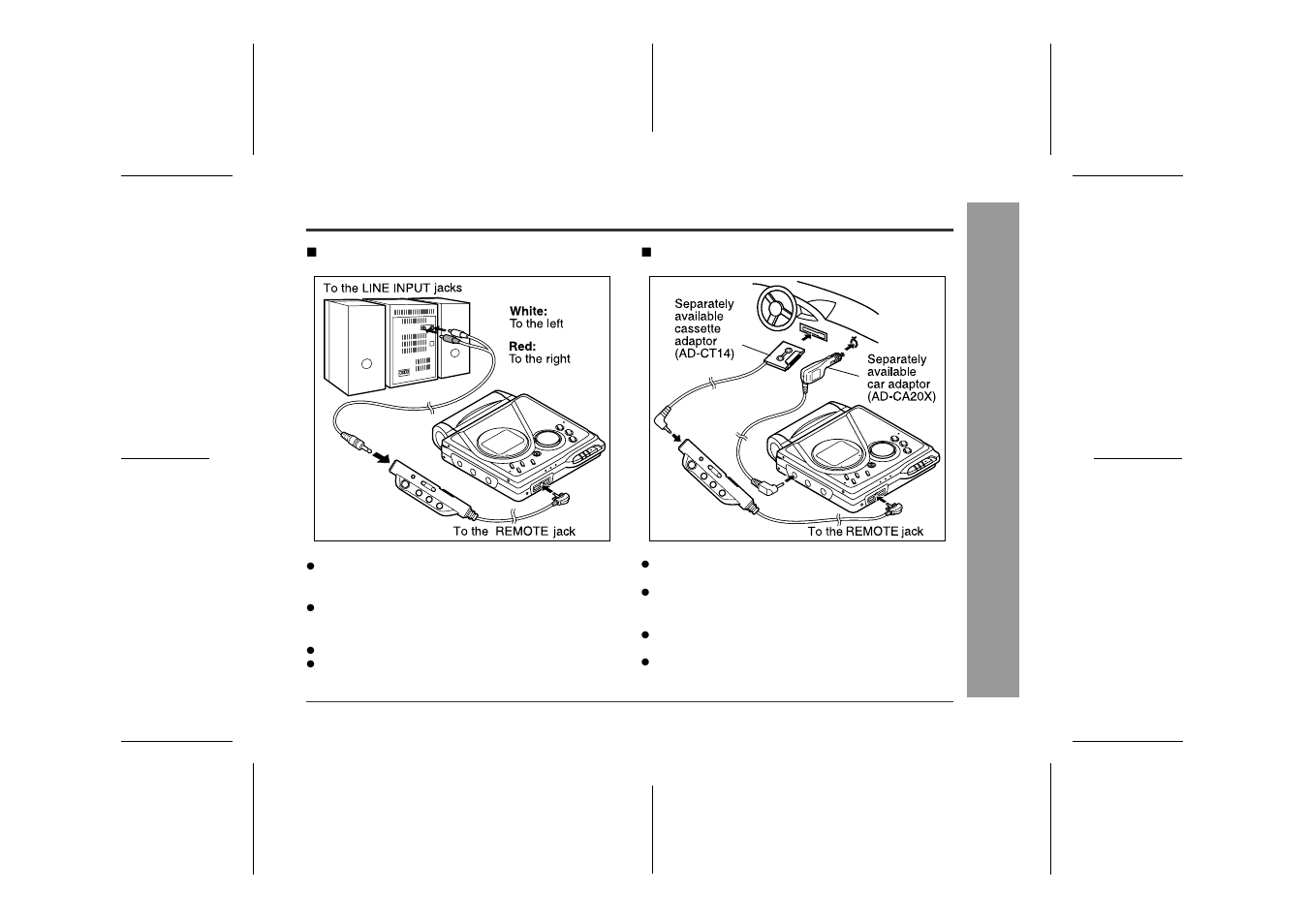 Listening through another system, Ad v a nc ed fea tur es | Sharp MD-MT90 User Manual | Page 39 / 48