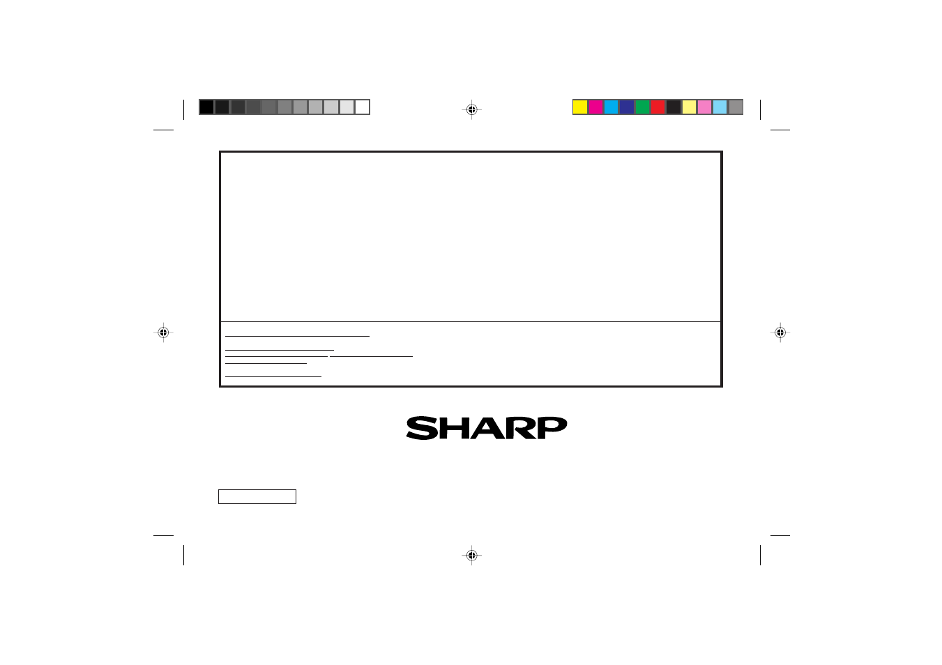 Sharp electronics corporation, Sharp corporation | Sharp MD-MT90 User Manual | Page 48 / 48