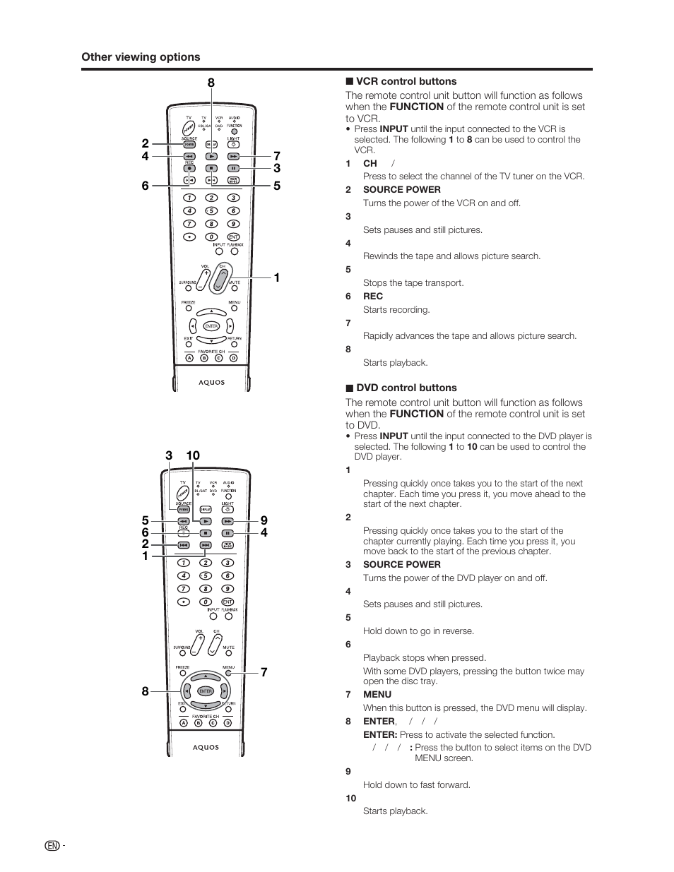 Sharp Aquos LC 46D62U User Manual | Page 49 / 56