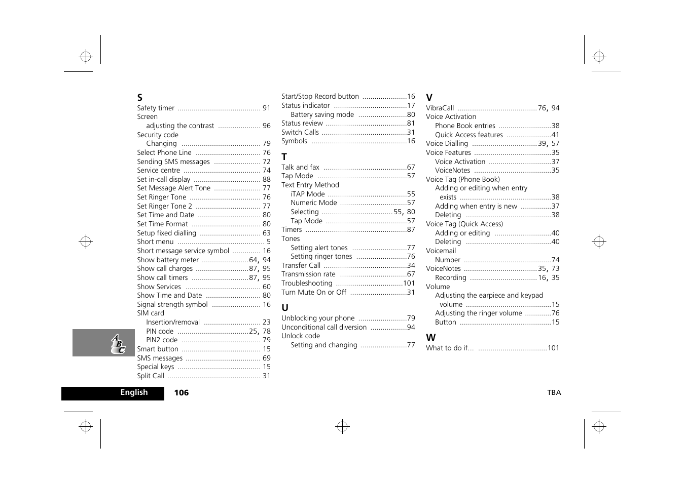 Motorola Timeport 260 User Manual | Page 108 / 108