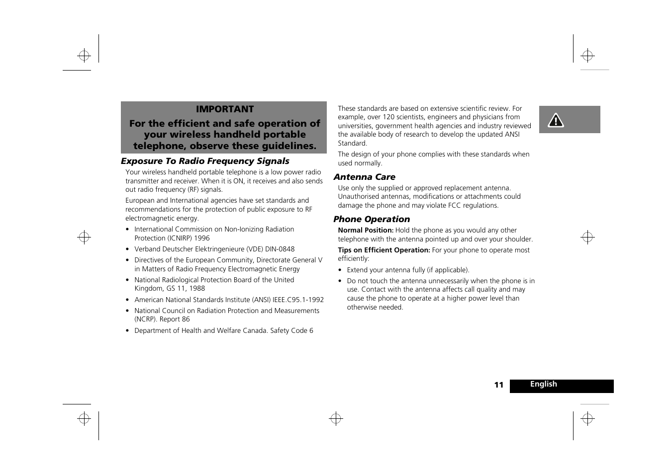 Safety | Motorola Timeport 260 User Manual | Page 13 / 108