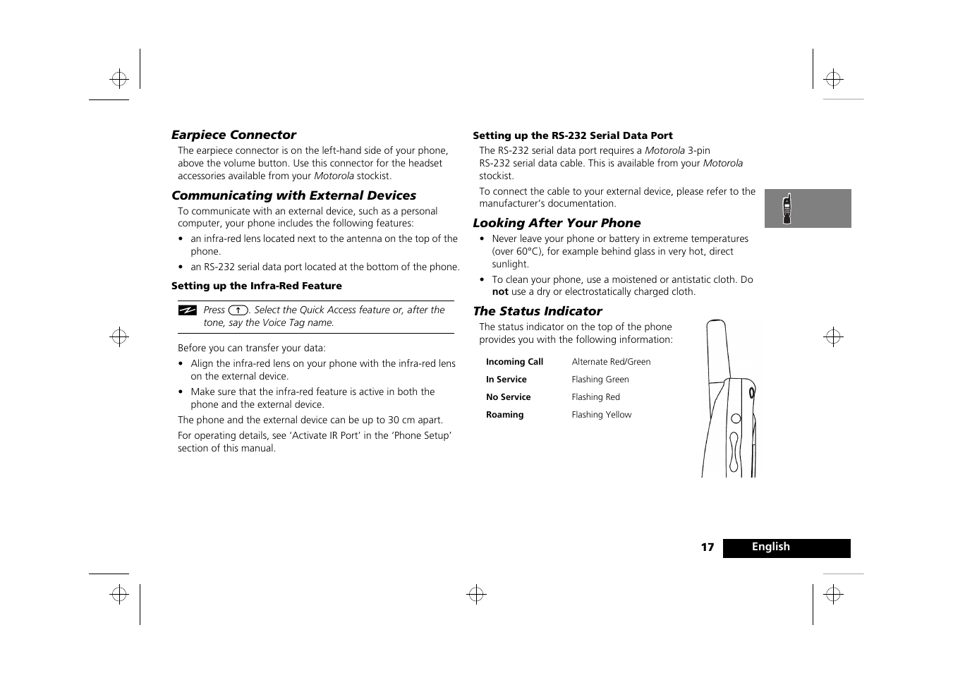 Motorola Timeport 260 User Manual | Page 19 / 108