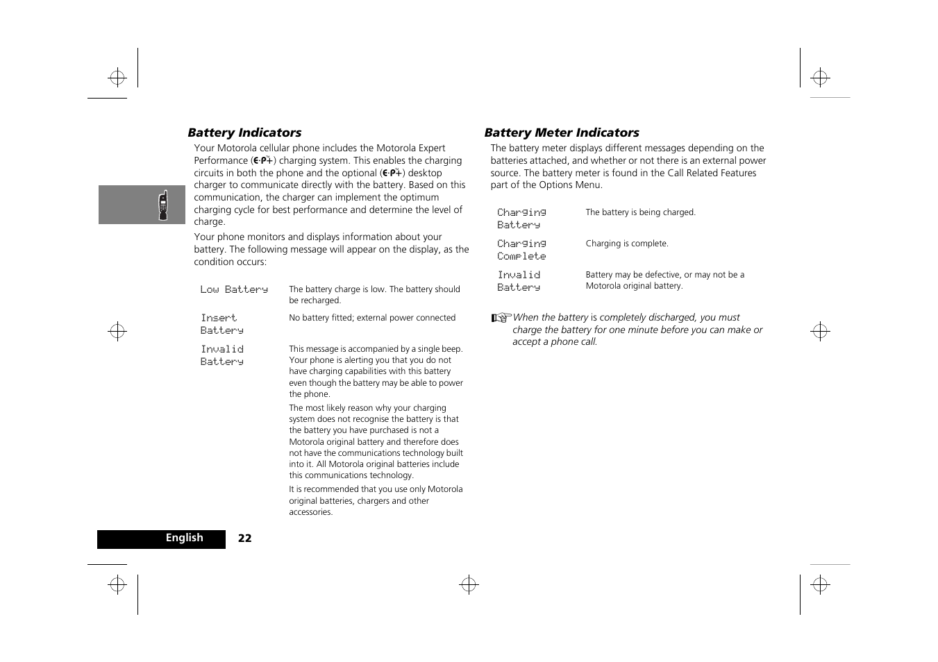 Motorola Timeport 260 User Manual | Page 24 / 108