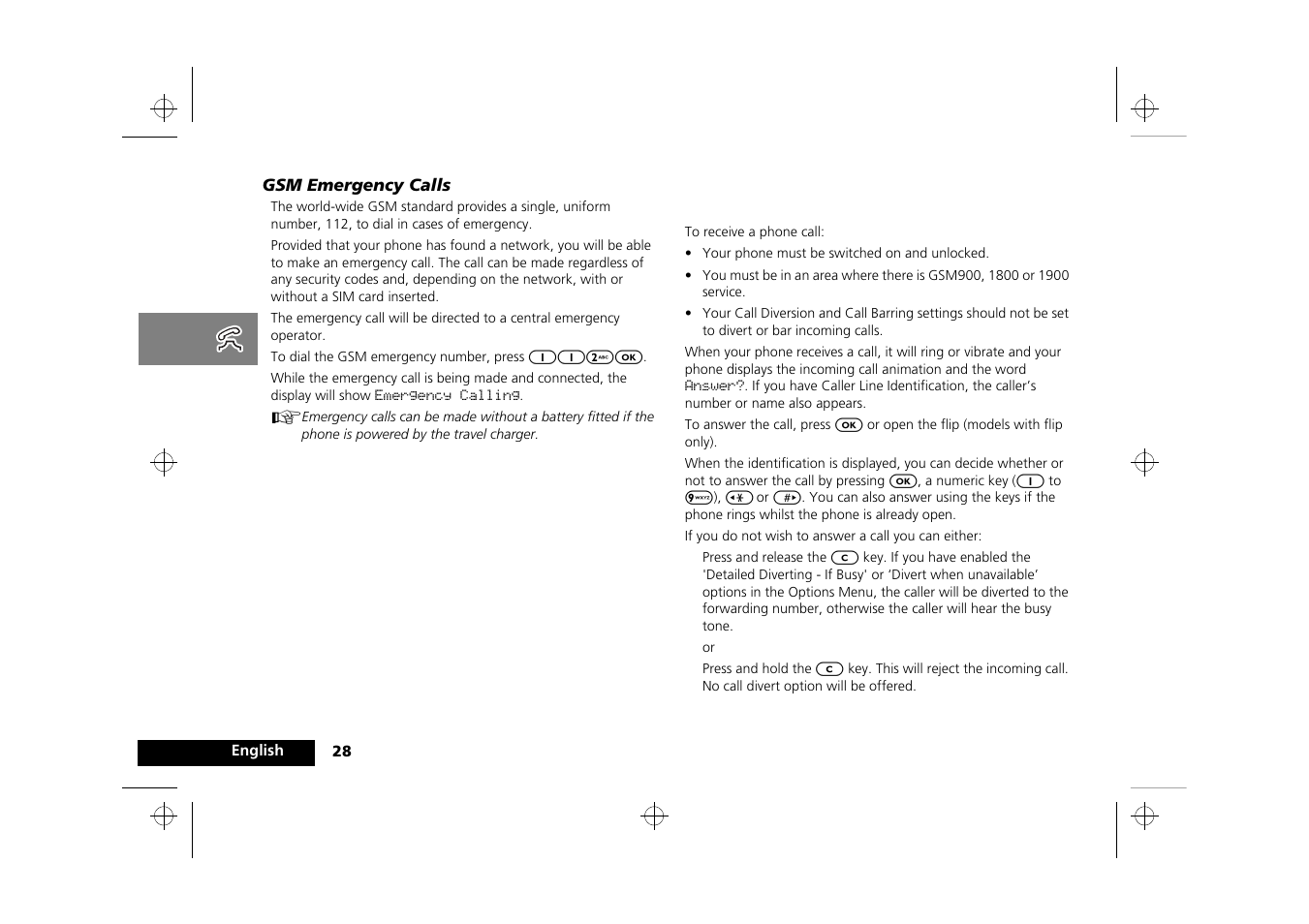 Receiving a phone call | Motorola Timeport 260 User Manual | Page 30 / 108