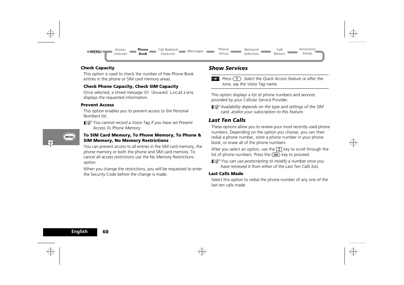 Motorola Timeport 260 User Manual | Page 62 / 108