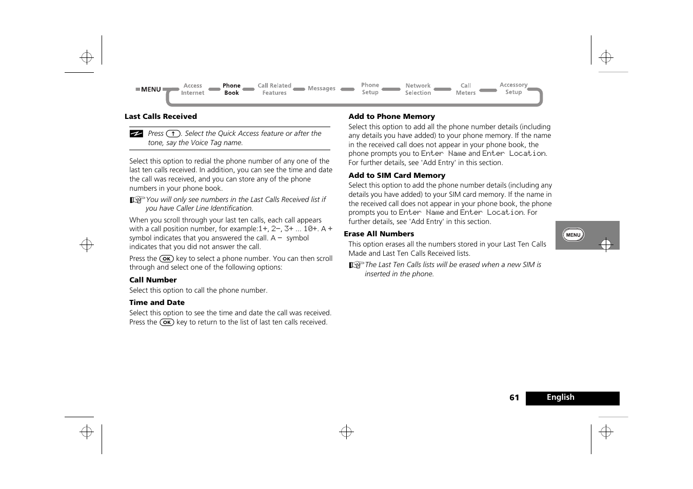 Motorola Timeport 260 User Manual | Page 63 / 108